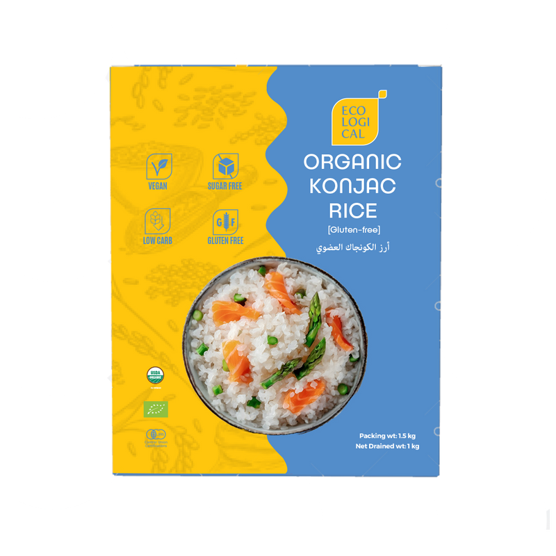Ecological Organic Konjac Rice 1kg(Drained) Gluten Free