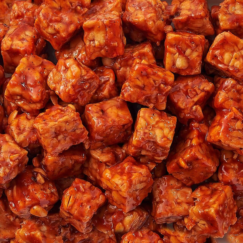 HELLO TEMPAYY Spicy Peri Peri Tempeh Cubes, 200g - Vegan, Gluten Free