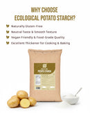 ECOLOGICAL Gluten-Free Potato Starch, 20 Kg
