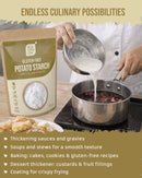 ECOLOGICAL Gluten-Free Potato Starch, 500g
