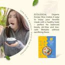 ECOLOGICAL Organic Konjac Rice 1kg(Drained) Gluten Free - Pack of 3