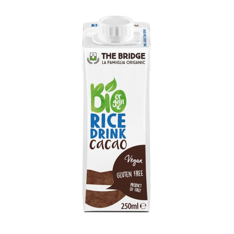 THE BRIDGE Rice Cacao Milk, 250ml - Organic, Vegan, Gluten Free