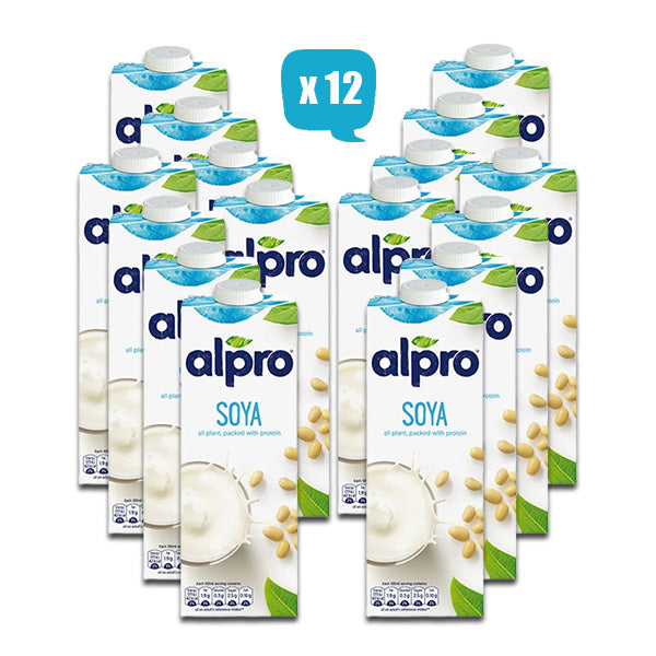 ALPRO Original Soya Drink, 1Ltr - Pack Of 12, Vegan