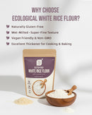 ECOLOGICAL Gluten-Free White Rice Flour, 500g
