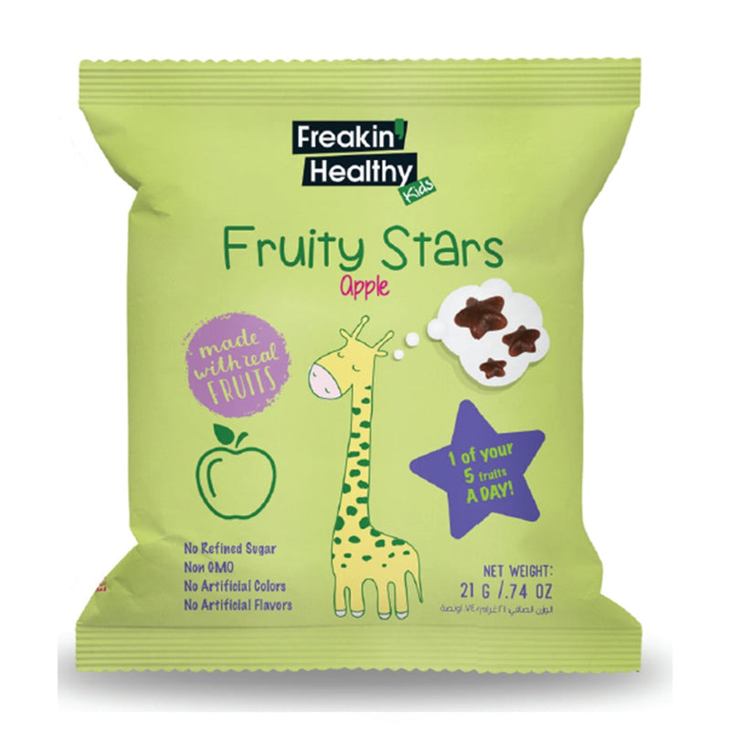 FREAKIN' HEALTHY Apple Fruity Stars Dispenser, 252g - Pack Of 12