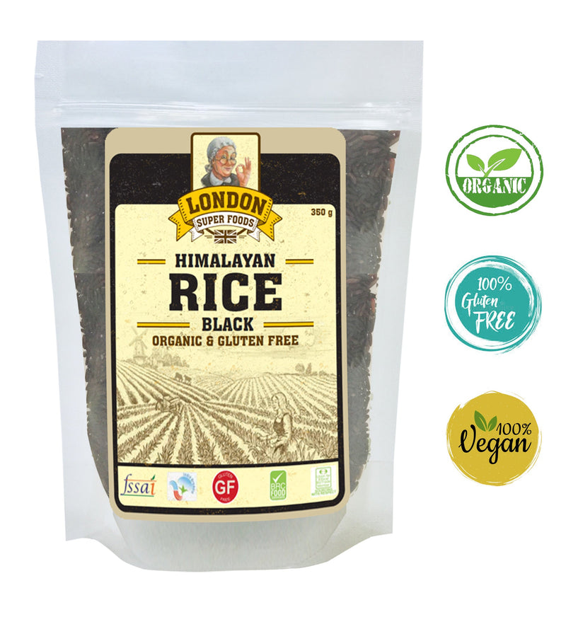 LONDON SUPER FOODS Himalayan Organic Black Rice, 350g