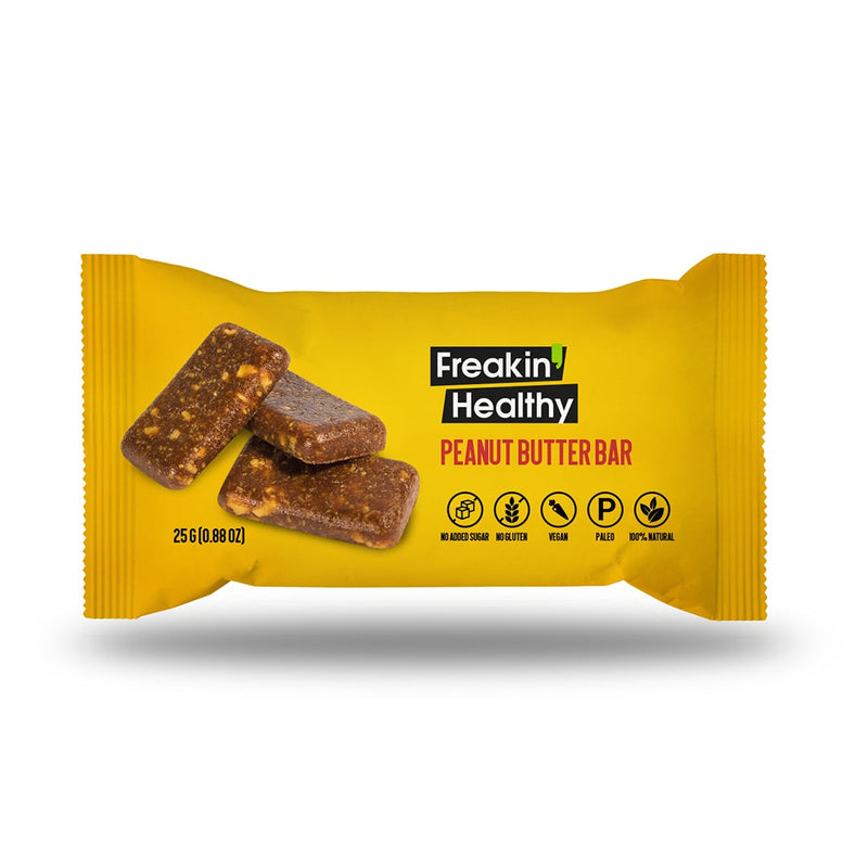 FREAKIN' HEALTHY Peanut Butter Snack Bar, 25g - Vegan