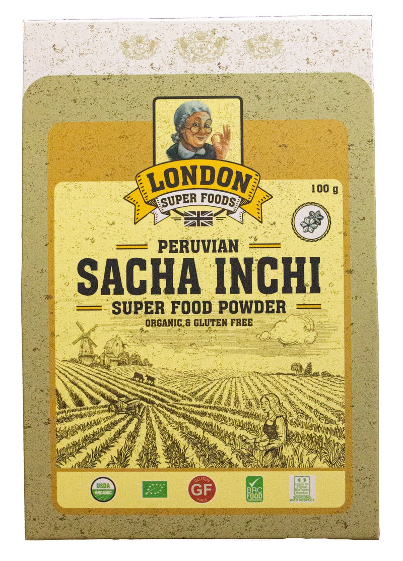 LONDON SUPER FOODS Organic Peruvian Sacha Inchi Super Food Powder, 100g