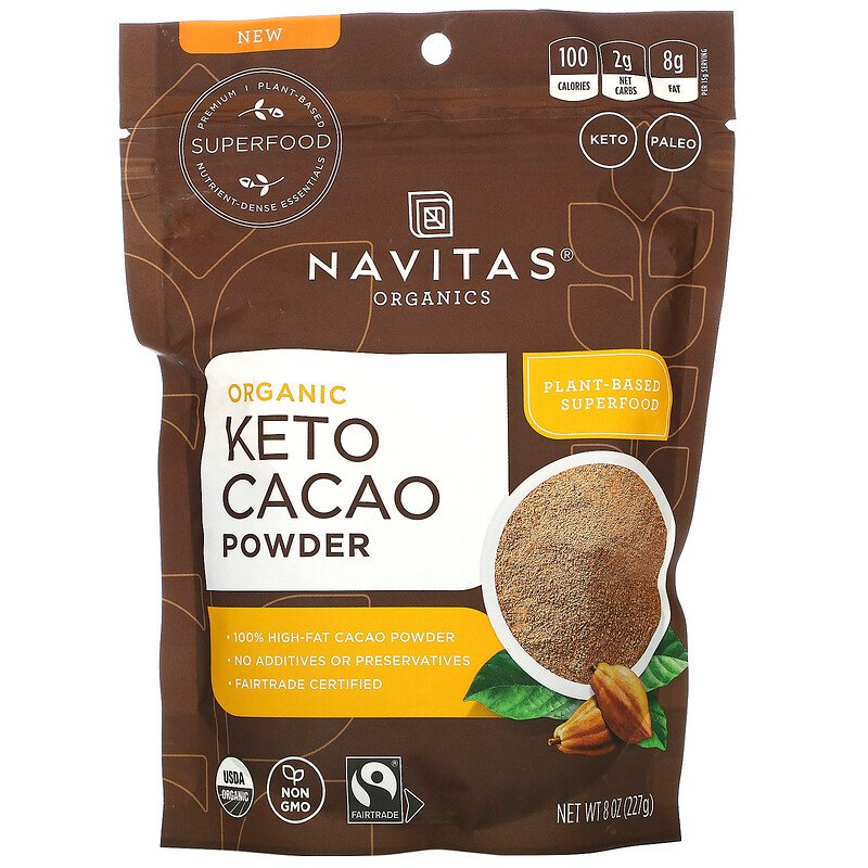 NAVITAS ORGANICS Keto Cacao Powder, 227g