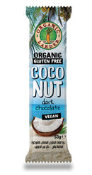 ORGANIC LARDER Coconut Dark Choco Bar, 53g, Vegan, Gluten free, Organic