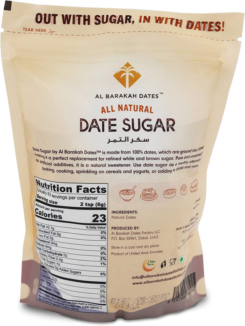AL BARAKAH All Natural Date Sugar, 500g