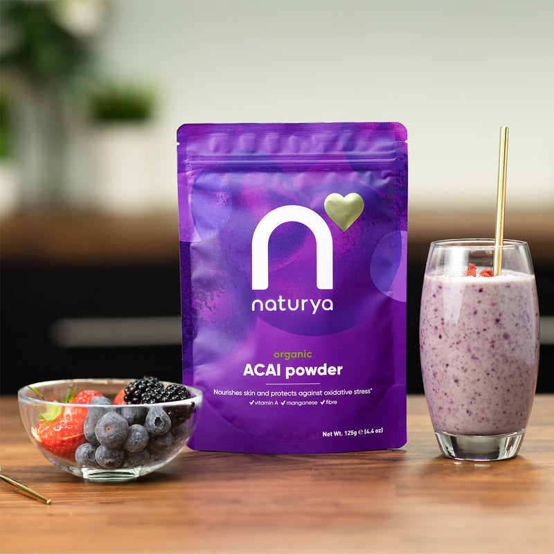 NATURYA Organic Açaí powder, 125g