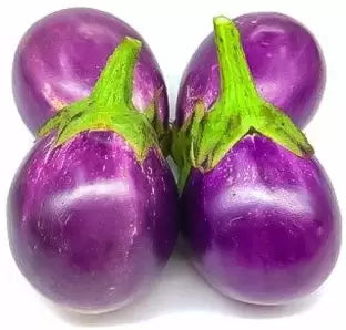 ORGANIC Purple Baby Eggplants, 1Kg (2 to 4 Pcs)