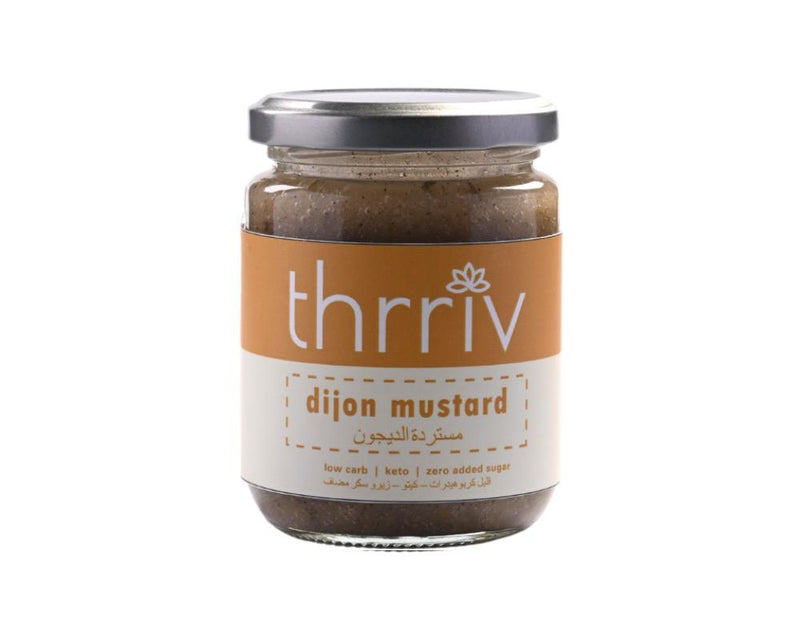 THRRIV Keto Dijon Mustard, 200g - Sugar Free, Ketogenic, Vegan