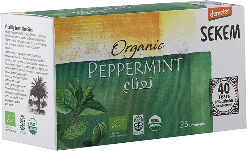 SEKEM Organic Peppermint 25 Teabags, 37.50g