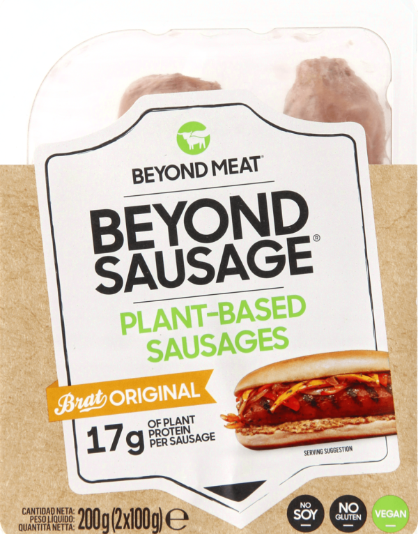 BEYOND MEAT Plant Based Sausages - Brat Original, 200g - Pack of 2