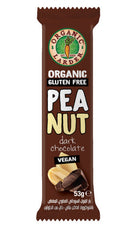 ORGANIC LARDER Peanut Dark Choco Bar, 53g, Vegan, Gluten free, Organic
