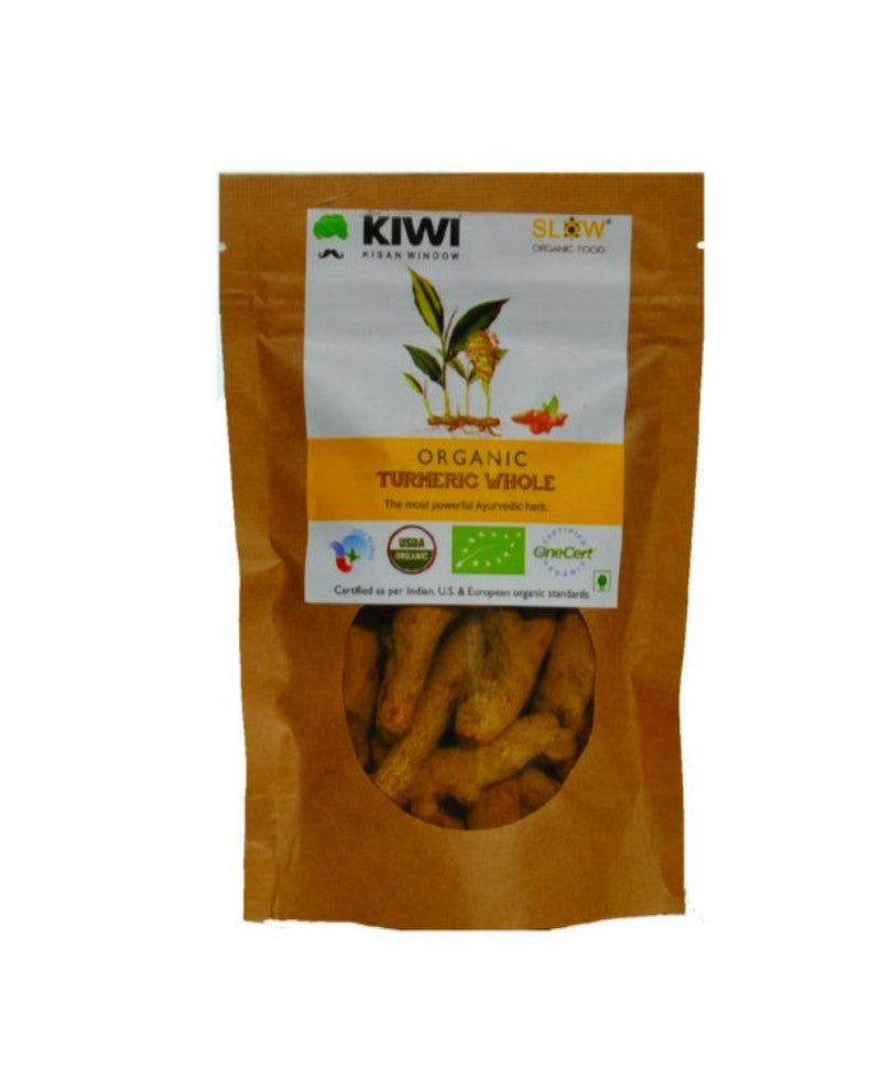 KIWI KISAN Organic Turmeric Whole, 100g