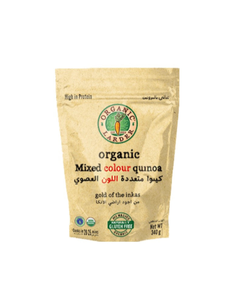 ORGANIC LARDER Organic Mixed Colour Quinoa, 340g