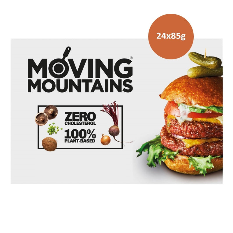 MOVING MOUNTAINS Vegan Burger Patties, Pack of 24