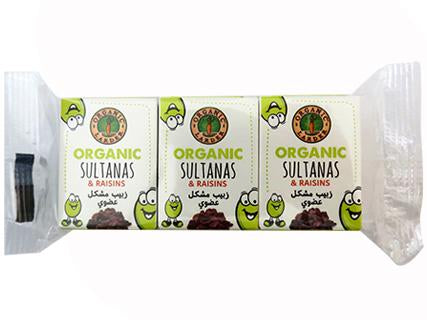 ORGANIC LARDER Sultanas & Raisins, 6x14g - Organic, Vegan, Natural