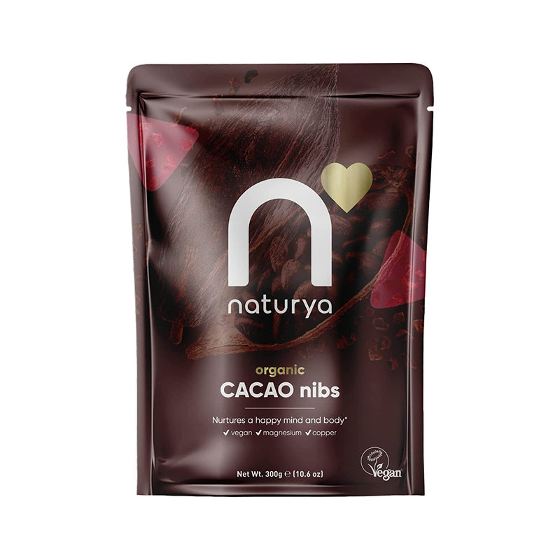 NATURYA Organic Cacao Nibs, 300g