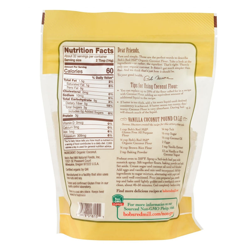 BOB'S RED MILL Organic Coconut Flour | 453g