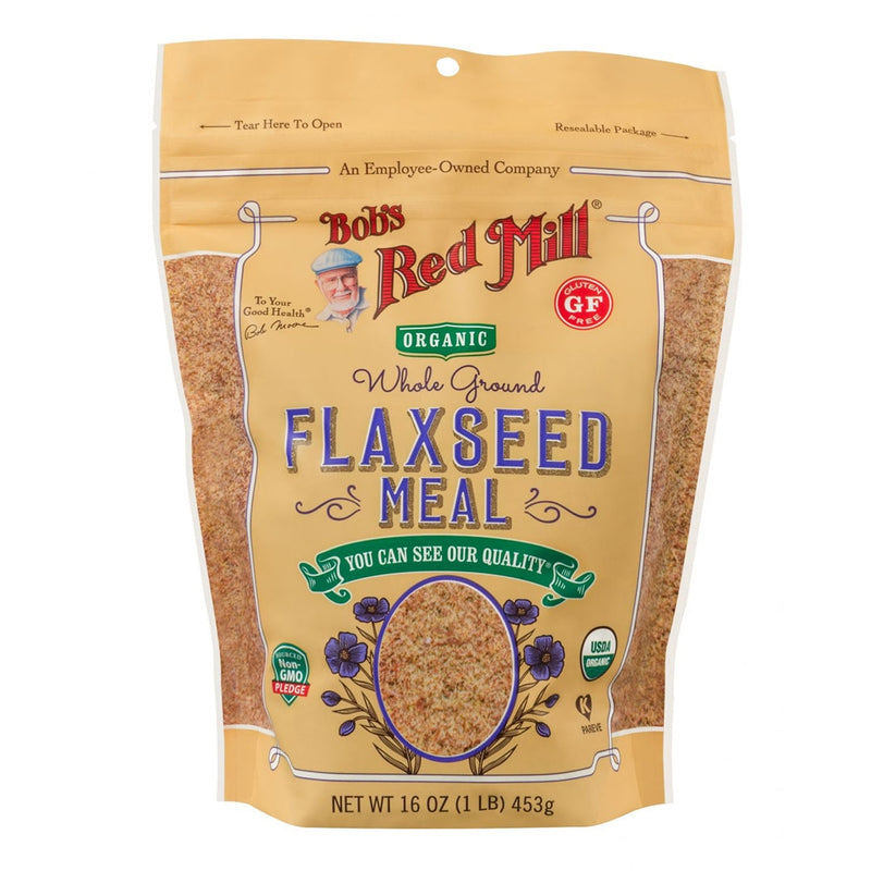 BOB'S RED MILL Organic Whole Ground Flaxseed Meal | 453g, Gluten Free