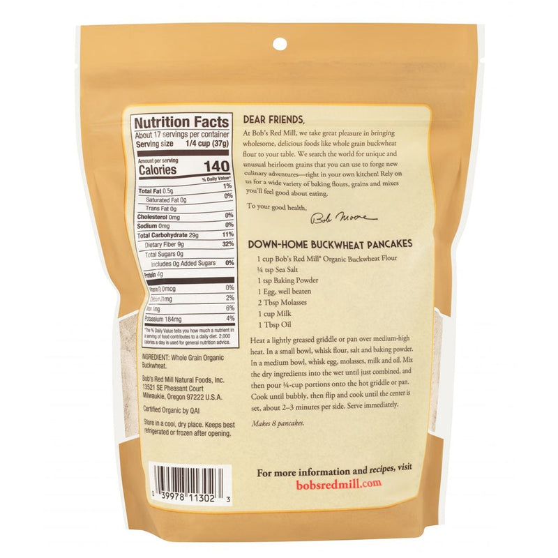 BOB'S RED MILL Organic Buckwheat Flour | 624g