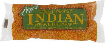 AMY'S Indian Spinach Tofu Wrap 156g