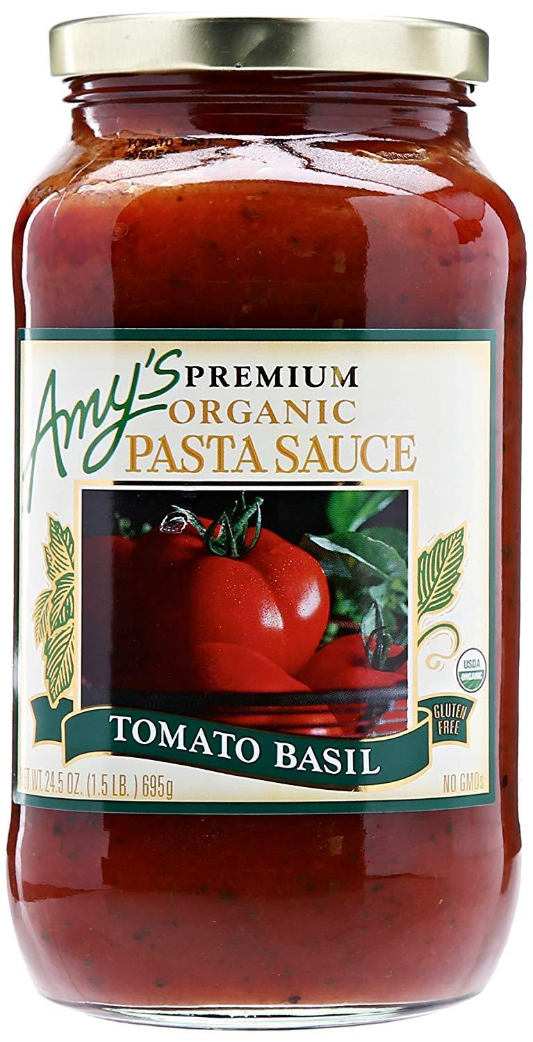AMY'S Premium Organic Pasta Sauce Tomato Basil 723g