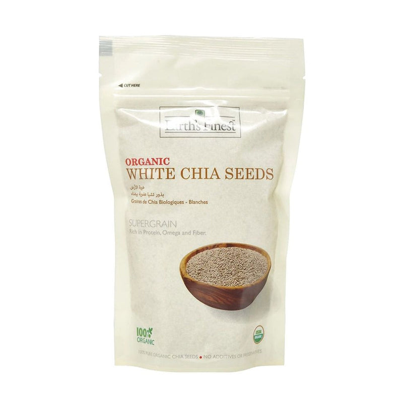 EARTH'S FINEST Organic White Chia Seeds, 300g