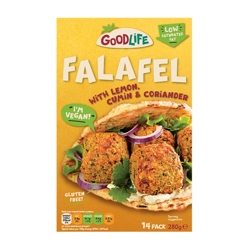 GOOD LIFE Falafel with Lemon, Cumin & Coriander, 280g - Pack of 14