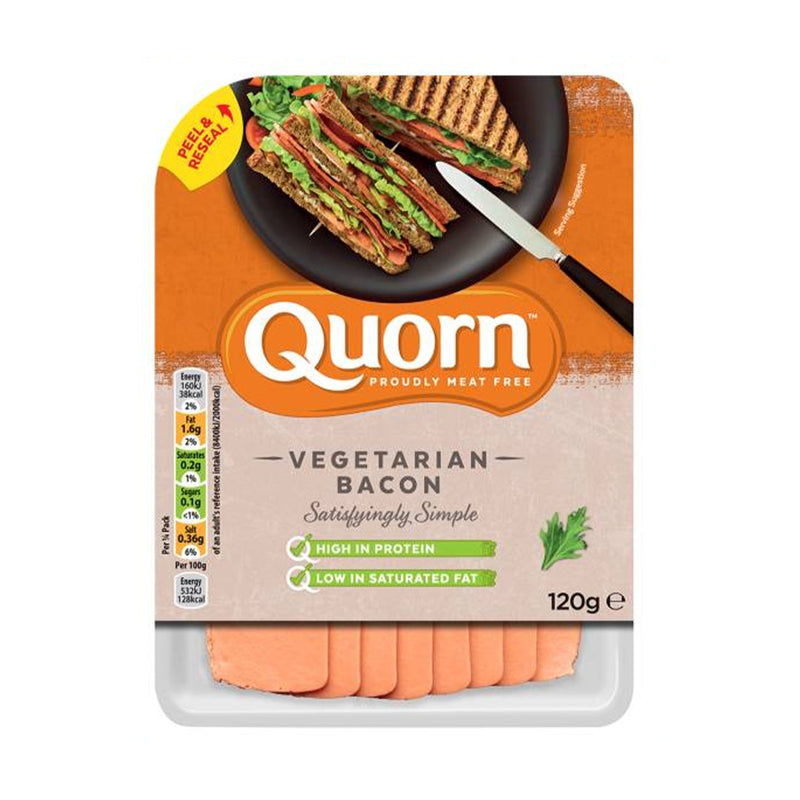 QUORN Meat Free Vegetarian Bacon, 120g