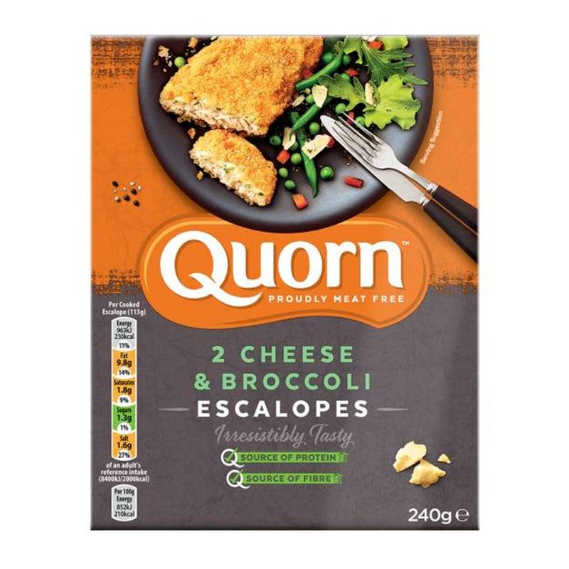 QUORN Meat Free Cheese & Broccoli Escalopes, 240g - Pack of 2