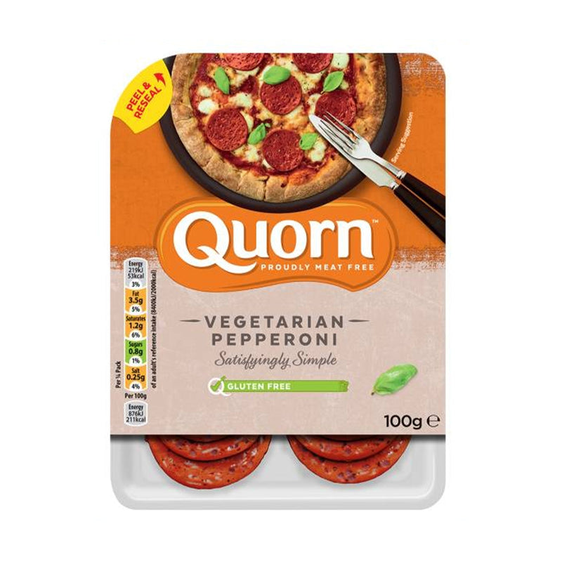 QUORN Meat Free Vegetarian Pepperoni, 100g