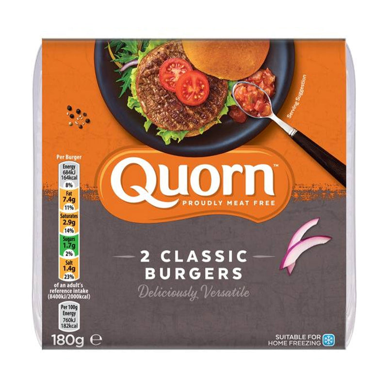 QUORN Meat Free Classic Burger, 180g - Pack of 2