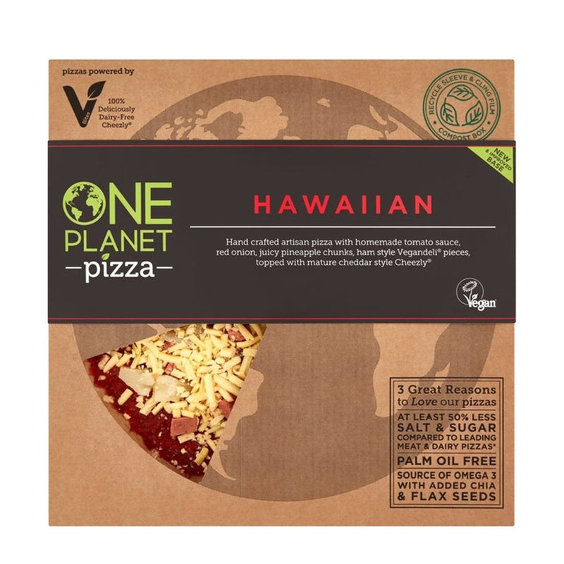 ONE PLANET PIZZA Vegan Hawaiian Pizza, 458g