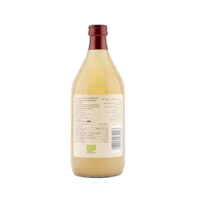 ORGANIC LARDER Organic Apple Cider Vinegar, 1L - Organic, Vegan, Natural