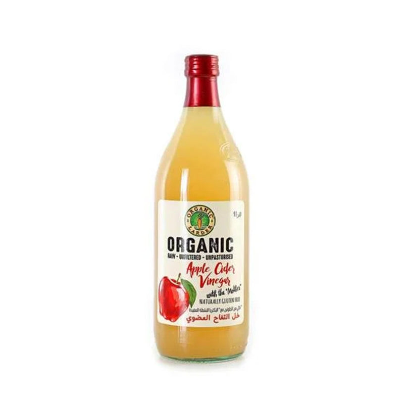 ORGANIC LARDER Organic Apple Cider Vinegar, 1L - Organic, Vegan, Natural