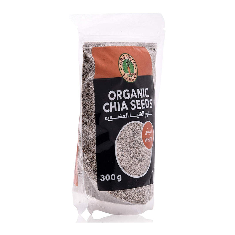 ORGANIC LARDER White Chia Seeds, 300g - Organic