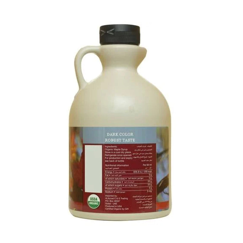ORGANIC LARDER Maple Syrup, Grade A, Dark, 950ml