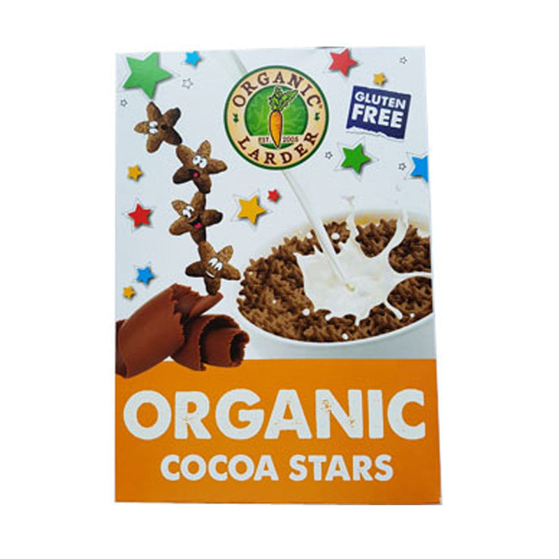 ORGANIC LARDER Cocoa Stars Cereals, 300g