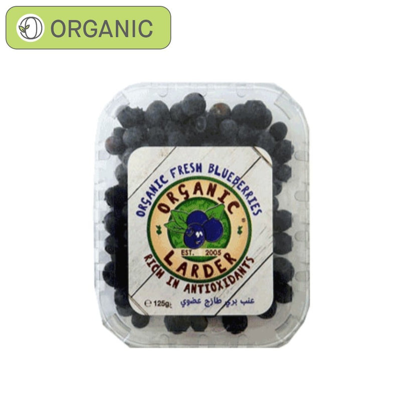 ORGANIC LARDER Fresh Blueberries, 125g