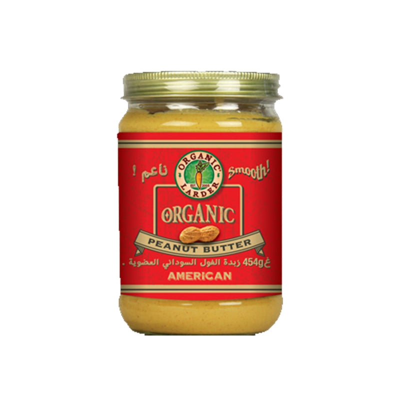 ORGANIC LARDER Peanut Butter - Smooth, 454g