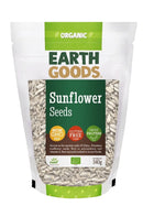 EARTH GOODS Organic Sunflower Seeds, 340g - Organic, Vegan, Gluten Free, Non GMO
