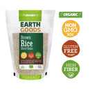 EARTH GOODS Organic Short Grain Brown Rice, 500g - Organic, Vegan, Gluten Free, Non GMO