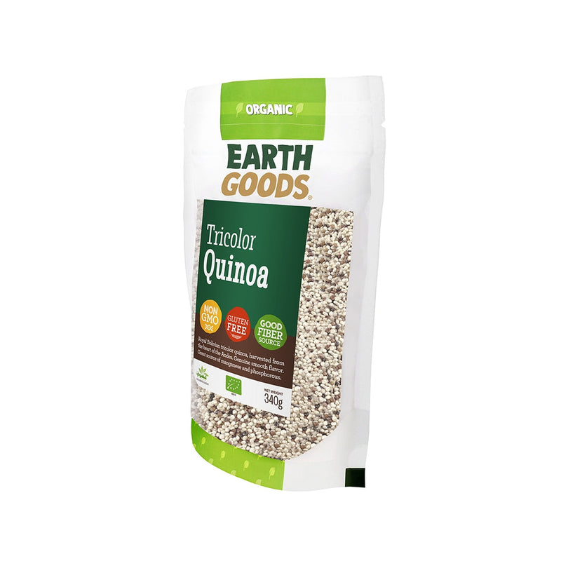 EARTH GOODS Organic Tricolor Quinoa, 340g