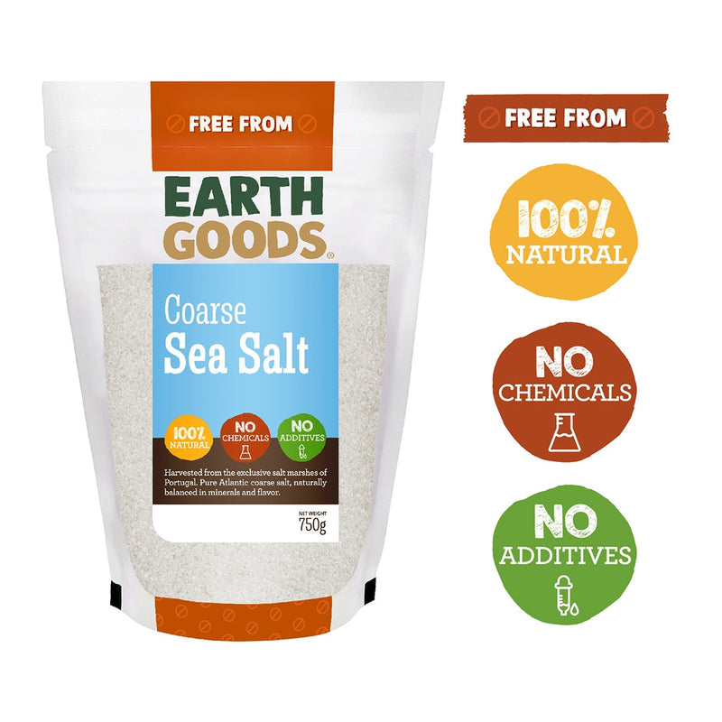 EARTH GOODS Coarse Sea Salt, 750g