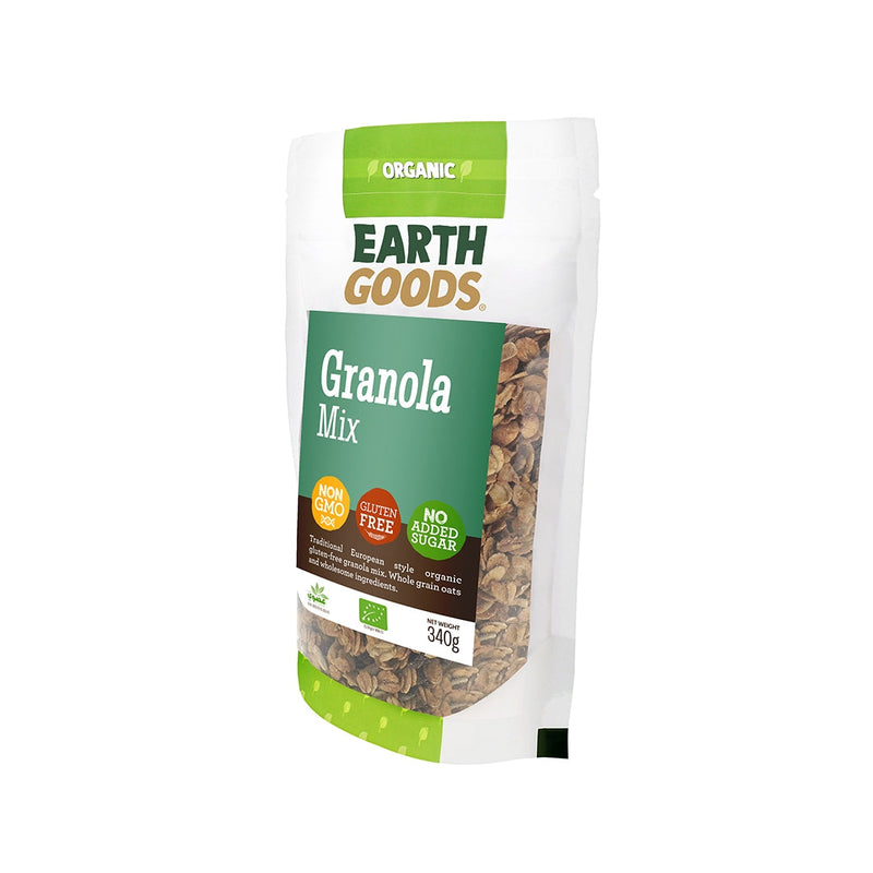 EARTH GOODS Organic Granola Mix, 340g - Organic, Vegan, Gluten Free, Non GMO